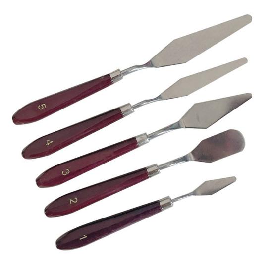 Stainless Steel Mixing Spatula Paving Rolling Smoothing Flexible Blade Artistic Tool Kit