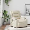 VidaXL Reclining Massage Armchair, Chair with Footrest, Seat with Backrest and Armrests Living Room, Modern, 374124