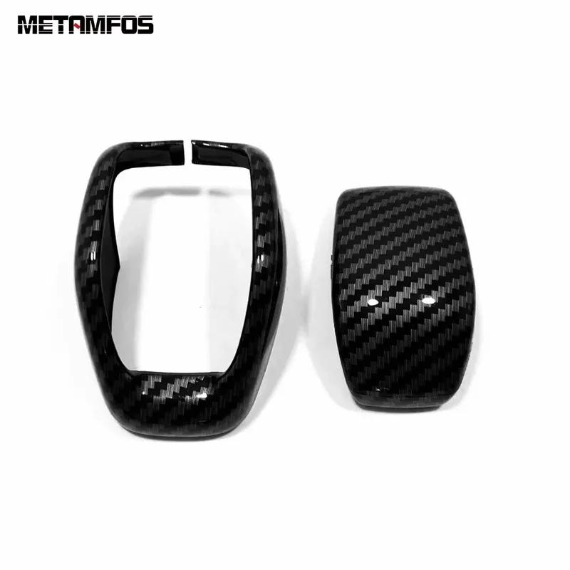 Gear Shift Knob Head Cover Trim For Toyota Highlander Kluger XU70     2024 Carbon Fiber Accessories Car Styling
