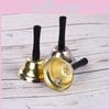 Elegant 7.5cm Santa Claus Metal Iron Bells In Gold And Silver For Holiday Cheer