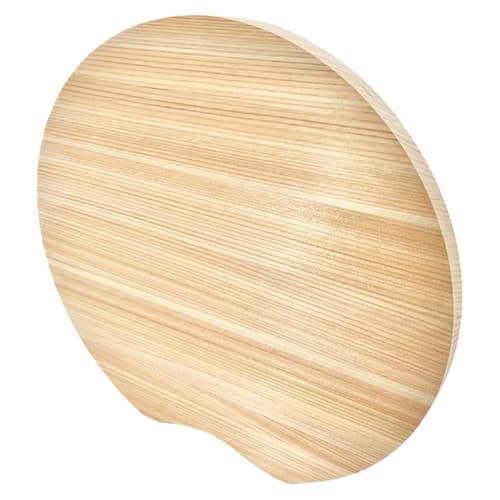 Ikegawa Wood Cypress Cutting Board, Thin Round Cutting Board, Large, Made In Japan, Freestanding, Natural, Approx. 29 X 29 X 1.5 Cm