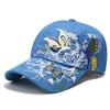 New Embroidery Butterfly Floral Women Baseball Cap Outdoor Visor Casual Adjustable Anti-uv Trucker Hats Fashion Snapback Dad Hat