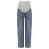 Pregnancy Essential Wide-Leg Jeans M-3XL: Stretch Denim with Adjustable Waistband & Pockets, Casual Maternity Wear