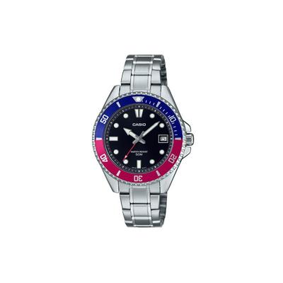 Orologio da donna MDV 10D 50m Impermeabile Movimento al Quarzo Cinturino in Acciaio Inossidabile Quadrante Nera MDV-10D-1A3V
