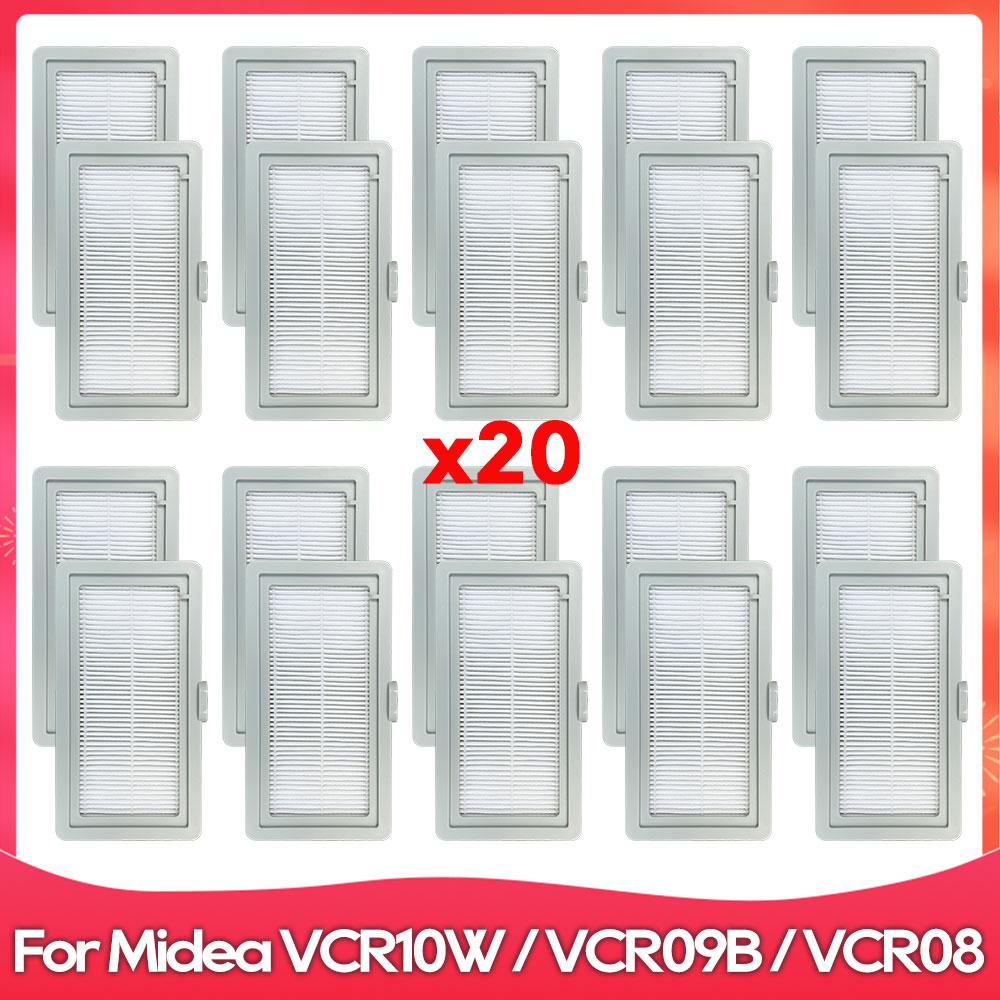 Compatible For Midea VCR10W / VCR09B / VCR08 Side Brush Hepa Filter Mop Cloths Rag Robot Vacuum Cleaner Accessory Spare Part