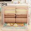 Large Storage Box with Handle Transparent Design Zipper Closure Multi-Function Home Quilt Storage Bag Blanket Clothing Organizer