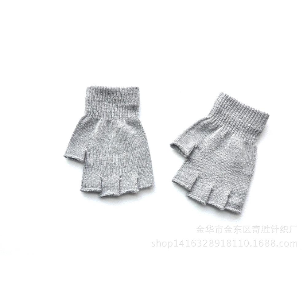 Erwachsene Winter Warme Gestrickte Halbfingerhandschuhe Männliche und Weibliche Studenten Reithalbfingerhandschuhe