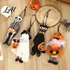Ghost Bag Charms for Kids Halloween Pumpkin Hanging Ornament Car Rearview Mirror Pendant Cute Soft Plush Holiday Ornaments School Keychain