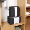 1/3pcs Extra Large Handle Storage Bag - Portable Clothing and Quilt Organizing Bag with Window, Durable Polyester Material