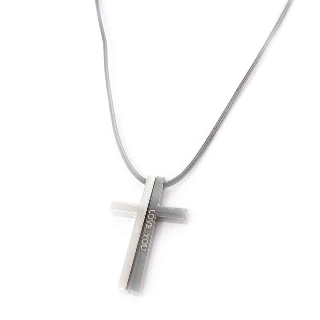 Les Trésors De Lily [J8538] - Sølv 'Cross' halskjede