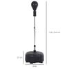 Punching Ball Set 136-154 cm Height-Adjustable Boxing Stand with 1 Pair of Gloves Suction Cup Boxing Standing Punch Trainer for Adults and Teenagers