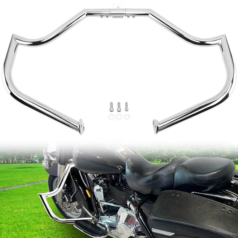 

Chrome Motorcycle Front Highway Crash Bars Fit For Harley Touring Road King Street Glide 1997-2008 Engine Guard Bumper Protector