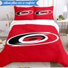 3PCS Hurricanes Team Spirit Bedding Set,Including 1pc Duvet Cover And 2pcs Pillowcases Perfect for Bedroom, Dormitory, Fan Christmas gift
