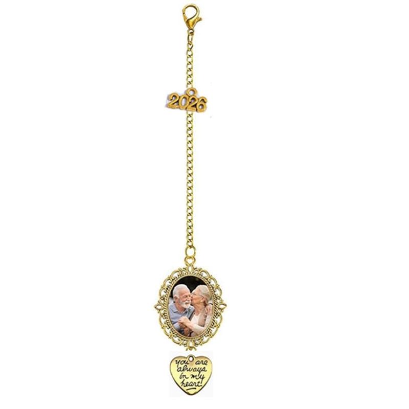 Personalized Graduation Cap Tassels Photo Charm Decorative Zinc Alloy Keepsake For Commencement Ceremony