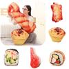 Cute Cartoon Style Sushi Egg Tart Plush Pillow Perfect Christmas Gift