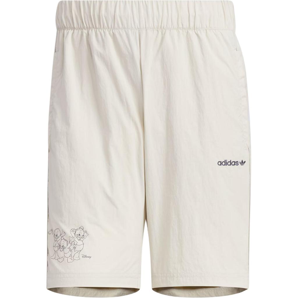 Adidas Originals X Disney Co-Branded HDL Shorts Mid-Waist Embroidered Logo Casual Shorts Men Shorts Clear-Brown JP1416
