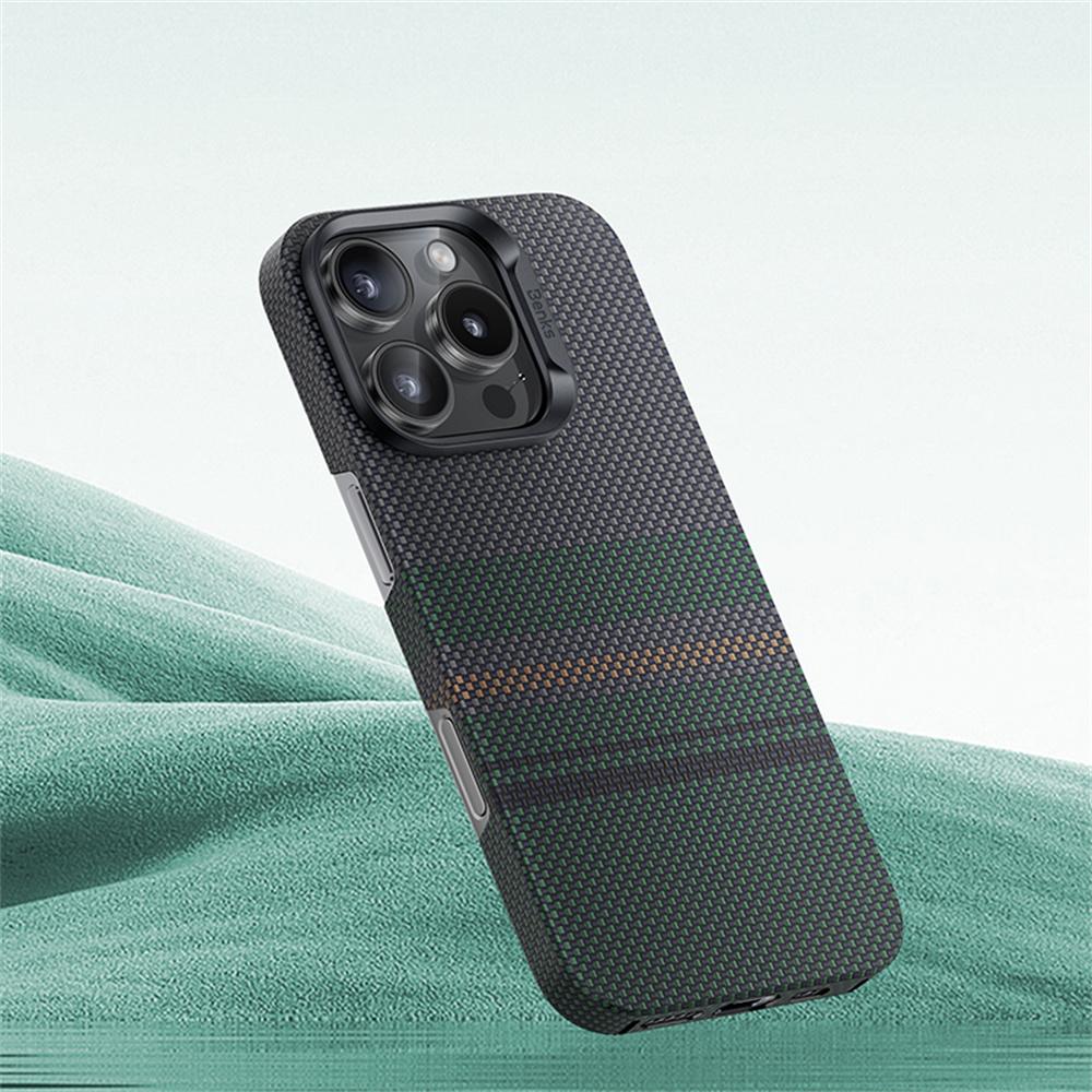 

BENKS For iPhone 16 Pro Case Compatible with MagSafe Kevlar Aramid Fiber Phone Cover A