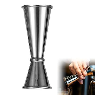 Measuring Cup, Jigger Cup, Cocktail Cup, 304 Stainless Steel, Double-Spouted, 30ml60ml, Silver, Professional Grade Measuring Cup, Bartender Tool,