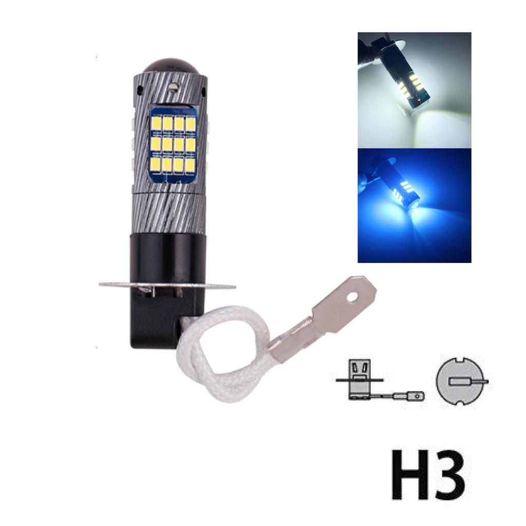 2PCS H1 Led H3 Fog Light 12v High Quality 2016 Car Front Fog Lamps Anti Fog Bulb Auto Driving Running Light 6000K Super White