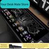 Mouse Pad One Piece Edge White Speed For E-sports Players Office Laptop Computer Keyboard Pad Non Slip Desk Mat Mousepad
