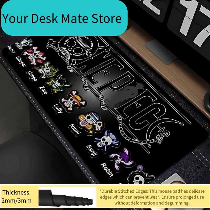 Mouse Pad one piece Edge White speed For e-sports players Office Laptop Computer Keyboard Pad Non Slip Desk Mat Mousepad
