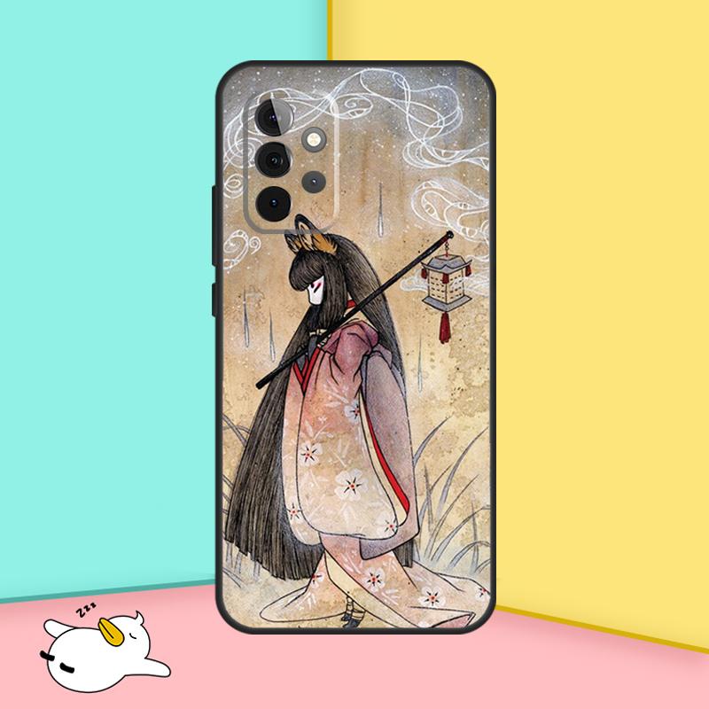 Kitsune Fox Art Case For Samsung Galaxy A36 A56 A16 A33 A13 A23 A52 A32 A12 A54 A34 A14 A53 A15 A35 A55 A17