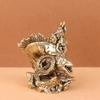 Brass Medusa Fish-Dragon Home Ornament: Copper Metal Craft Decoration
