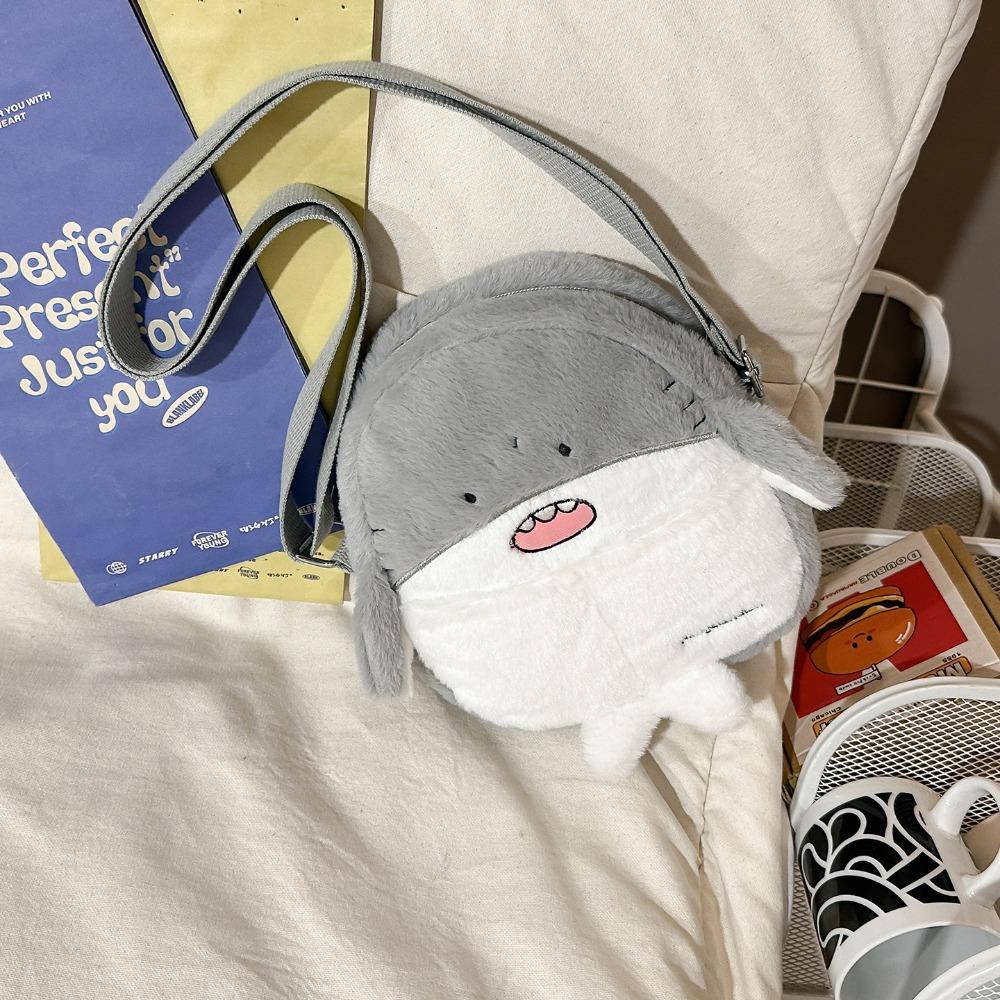 Kawaii Penguin Plush Crossbody Bag Adorable Animal Shoulder Bag Casual Soft Seal Backpack  Children