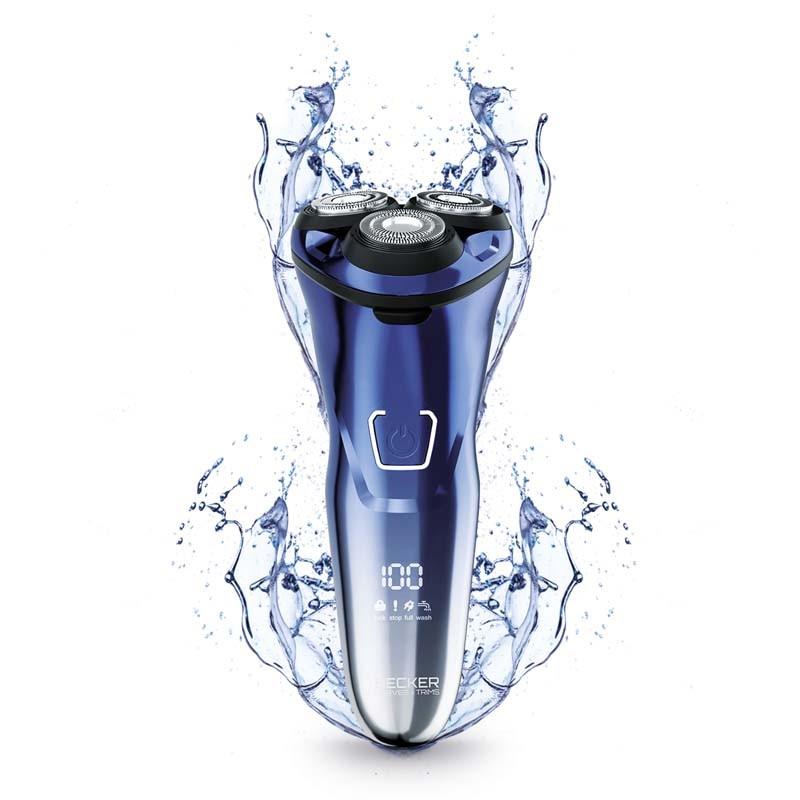 Shave Y Becker Cordless 3-Head Shaver with Stainless Steel Blades
