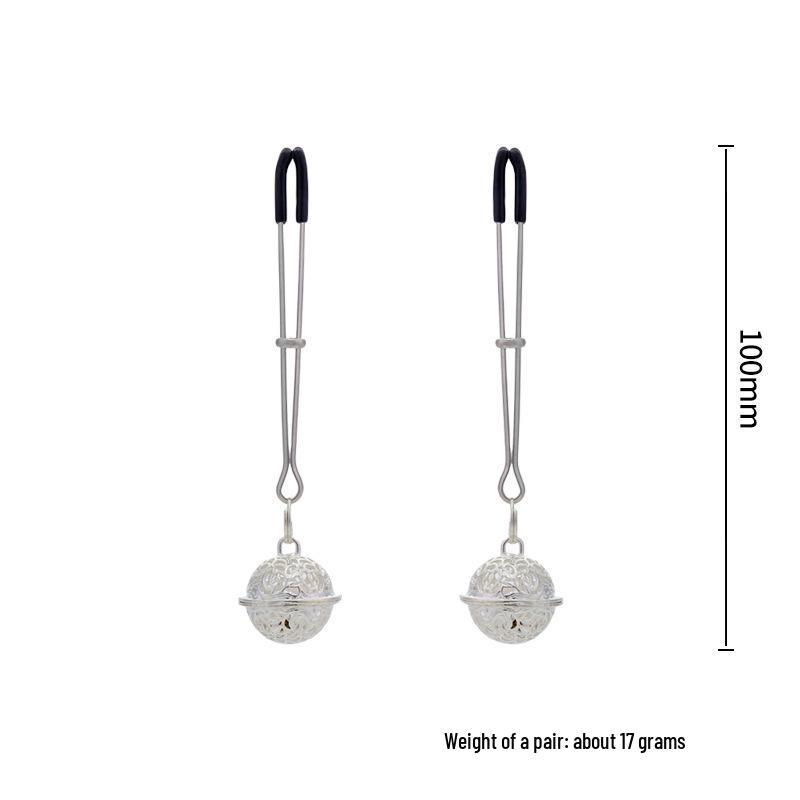 Adjustable SM Nipple Clamps & Bell Butt Plug Set for Adult Pleasure
