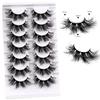 7 Pairs Of Fried Hair Imitation Mink False Eyelashes Messy Natural Thick Eyelashes