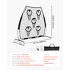 SucceBuy Football Trainer Throwing Net Training Practice Net with Target Pockets Knotless Net Includes Strap Portable Carry Case