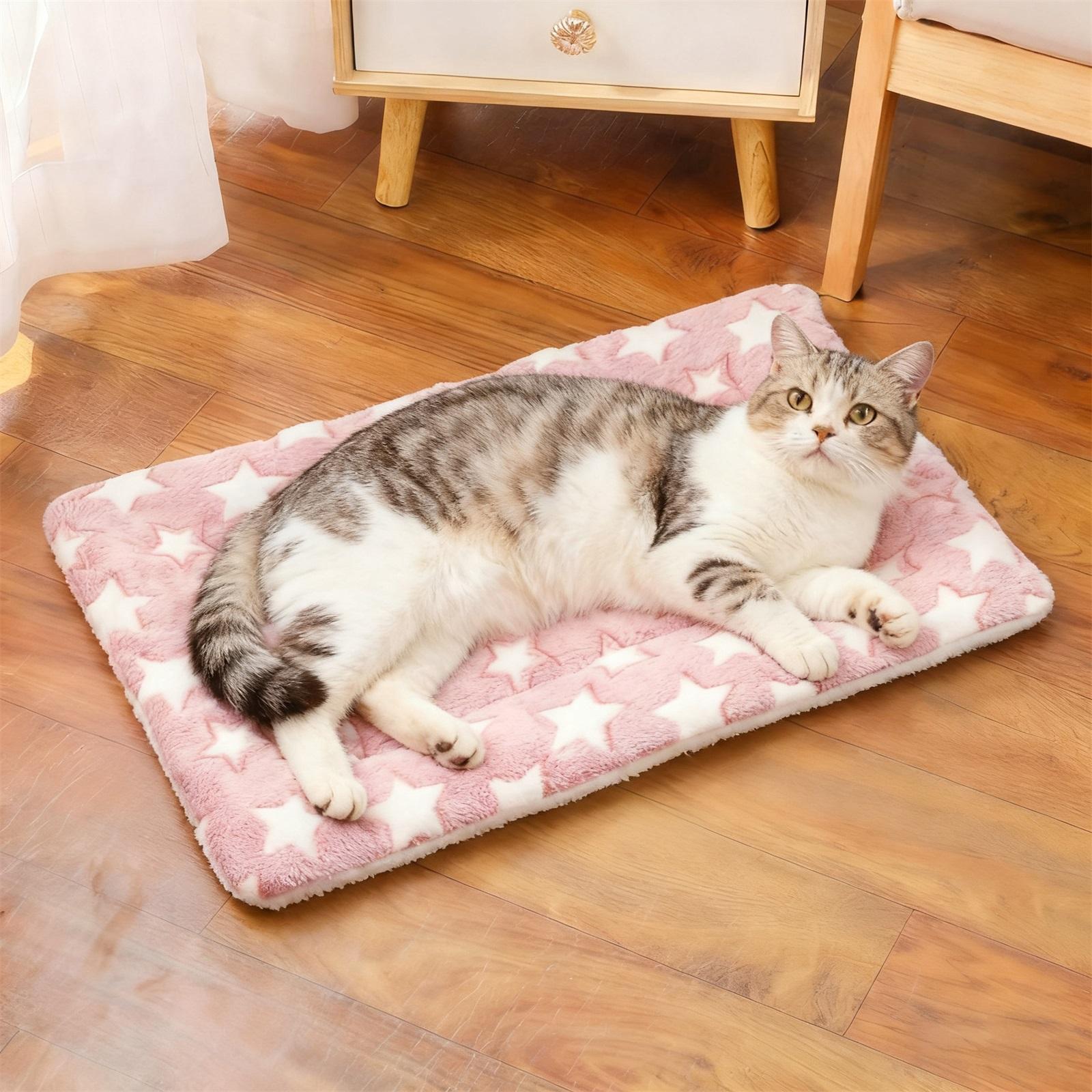 

Small Animal Bed Mat, Soft & Warm, Suitable For Guinea Pig, Hamster, , Rat And Bearded Dragon L розовый