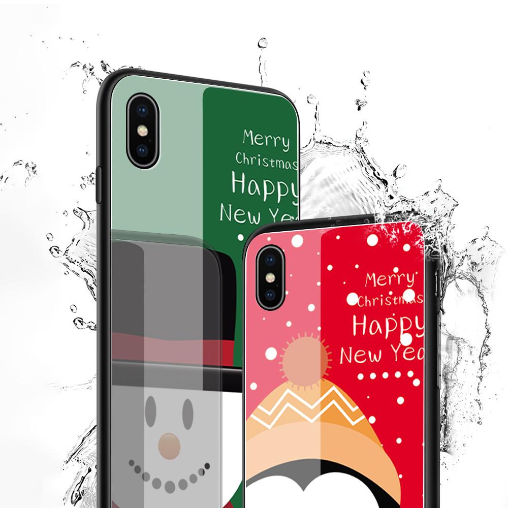 Tempered Glass Phone Case For iPhone 11 12 13 14 15 16 17 Redmi 10 12 14C Note10 Note14 Xiaomi 11Lite PocoC75 Soft Edge Shockproof Smooth Shell