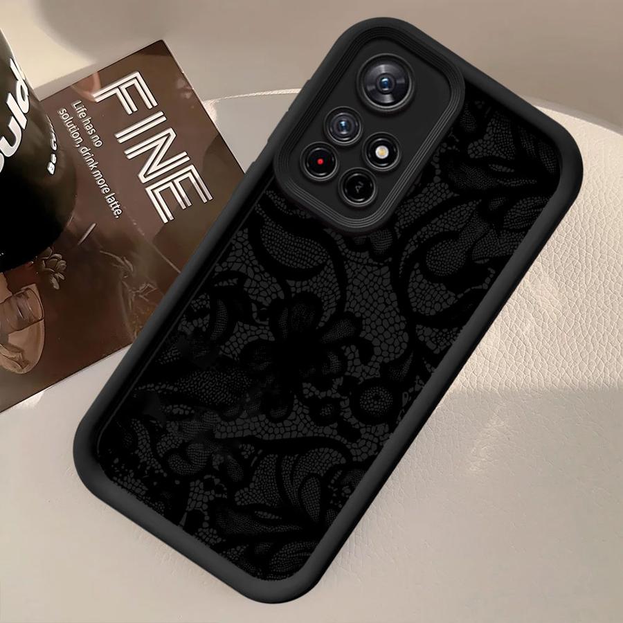 Soft Shell Phone Case for Xiaomi Redmi 13 A4 12 A3 A1 A2 Plus Lacey Pattern Fashion Funny