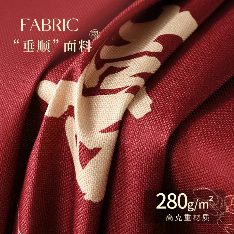 Wedding Red Dining Table Tablecloth Wedding Room Festive Atmosphere Tablecloth Living Room Coffee Table Tablecloth Rectangular