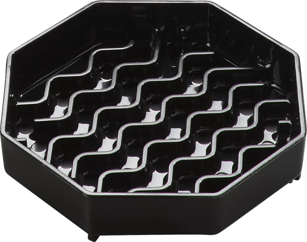 Carlisle Drip Tray, Octagonal, 4-inch, Black, 11030(03)