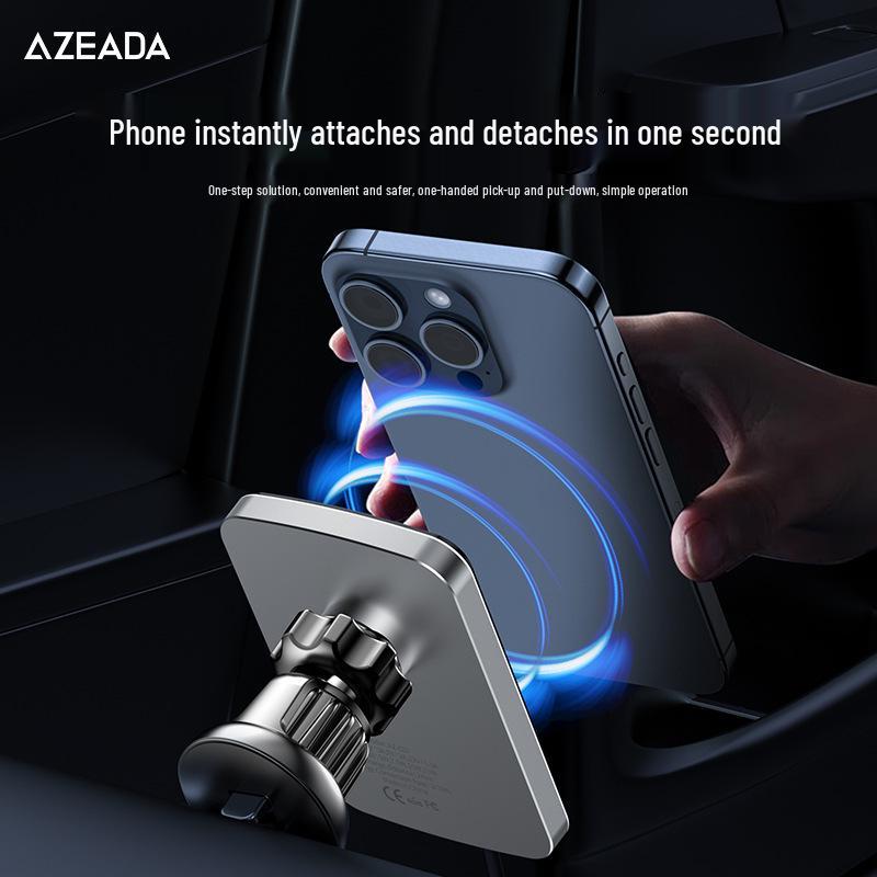 AZEADA 15W Magnetic Wireless Car Charger & Multi-Angle Phone Holder