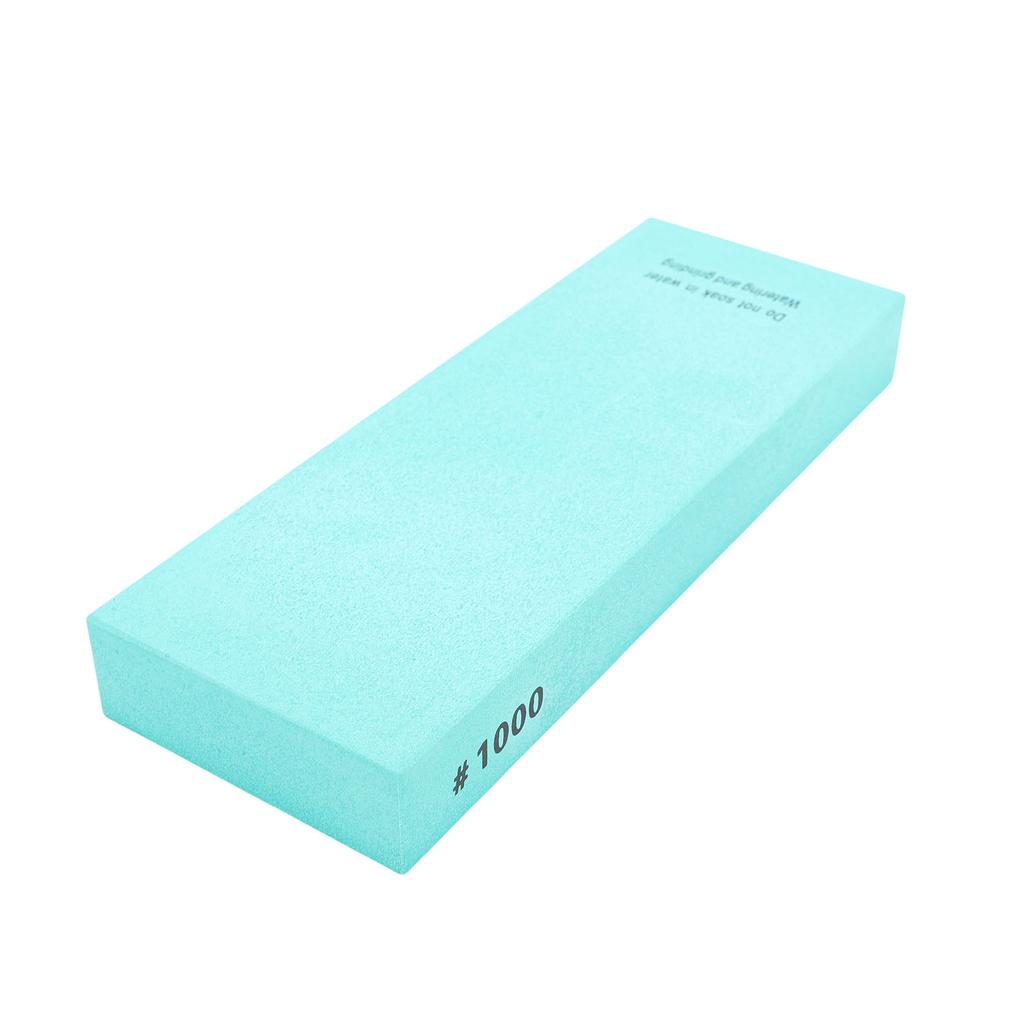 Sharpening Stone 1000 Grit Whetstone White Corundum Anti Slip Silicone Base Multipurpose Use Green