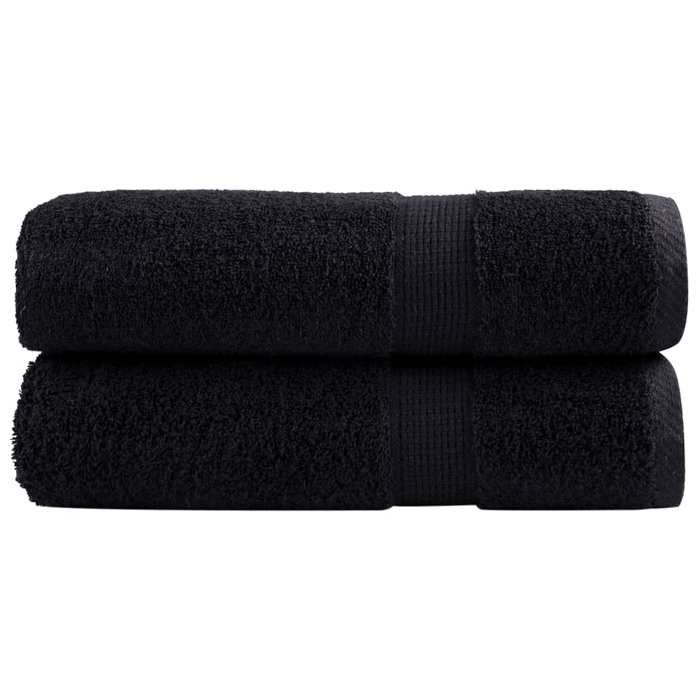 VidaXL Serviettes de Bain de Qualité Supérieure 2 pcs, Serviettes de Douche, Draps de Bain, Serviettes d'Invité de Toilette, 137431