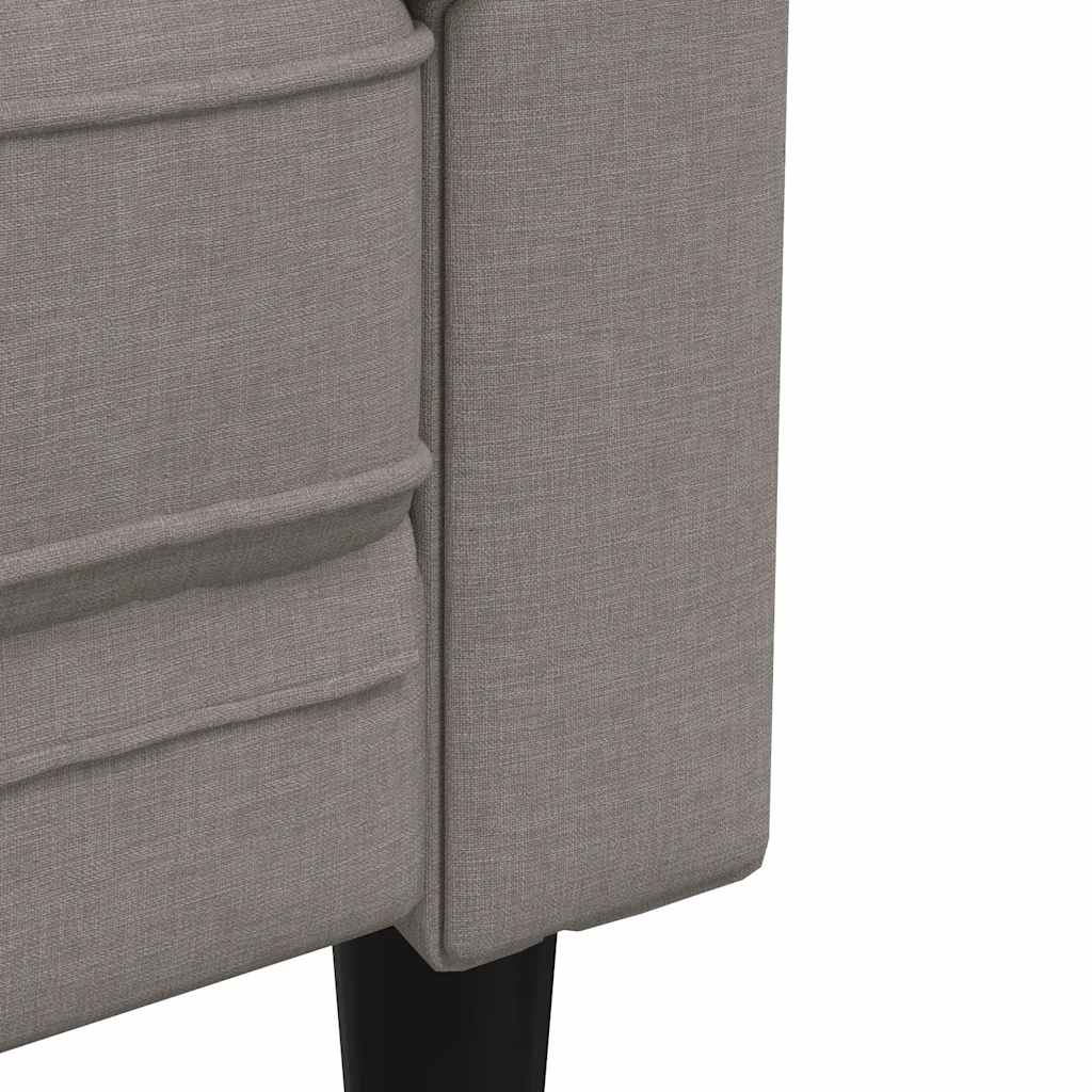 Chesterfield Sofa 2 Seater Taupe Fabric