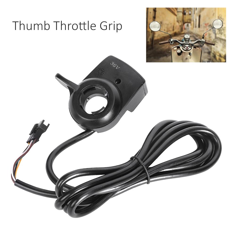 36V Plumbic Acid Electric Quantity Display Speed Regulation Thumb Throttle Grip with Headlight