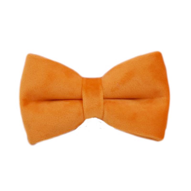 New orange flannel dog collar pet collar leash dog leash dog chain bow decoration