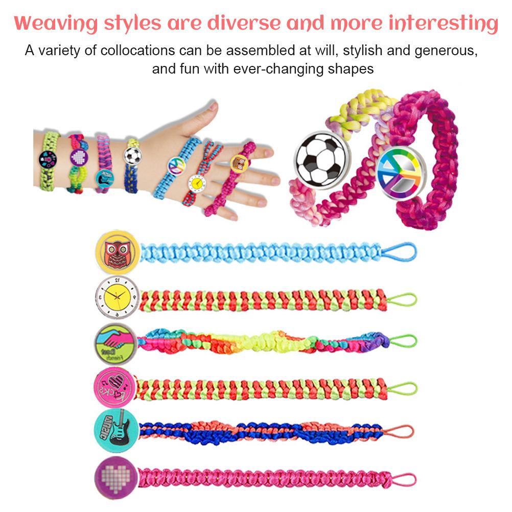 Friendship Bracelet Making Kit for Girls DIY Craft Toys Birthday Gifts for Kids Party Supply Travel Activities