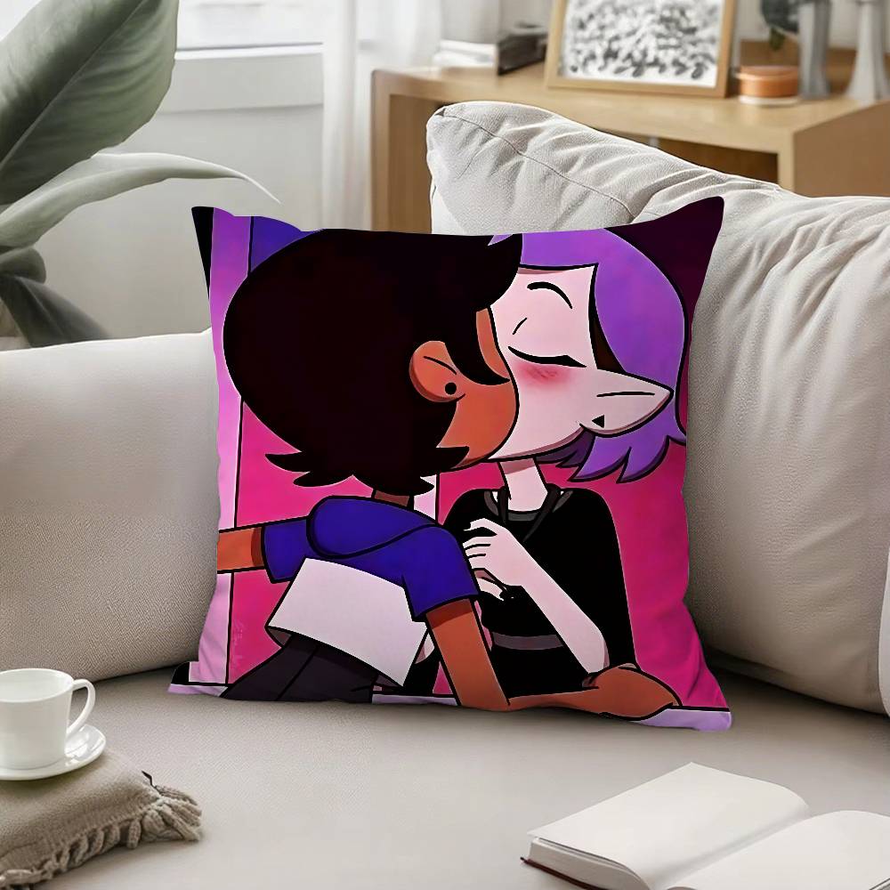 Anime T-the Owl-H-houseS Cute Pillow Case Cushion Cover Soft Cute Throw Pillow Case For Car Sofa Pillowcase Polyester