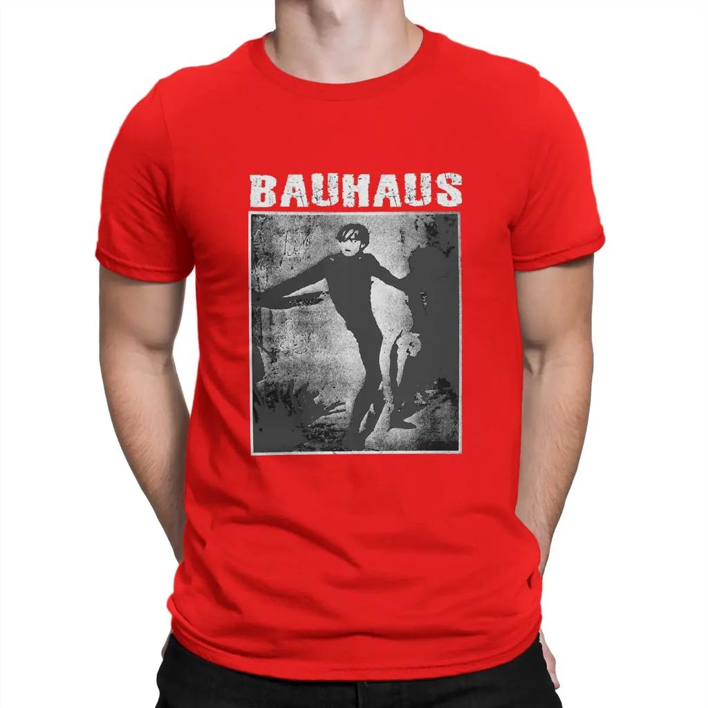 British Post Punk Rock Band Men TShirt Bauhaus O Neck Short Sleeve Fabric T Shirt Humor High Quality Birthday Gifts