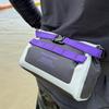 Watertrace Waterproof Waist and Light for Outdoor Use Bag, 1.5L Capacity, Roll-Top Closure, Black/Pink Gray/Purple,