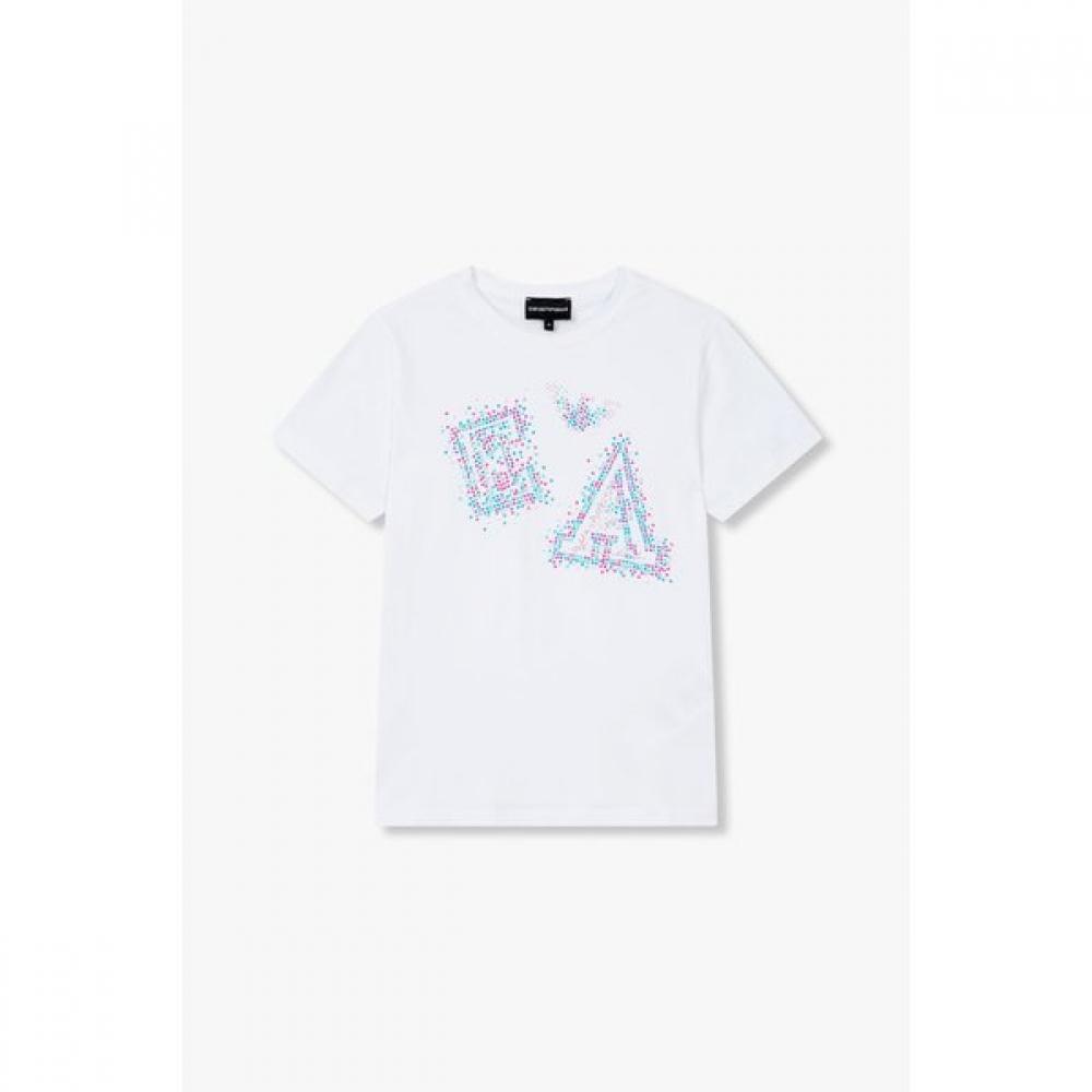 

Emporio Armani Women S STud Logo STreTch T ShirT A525126523 L