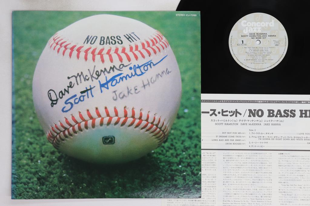 LP Record SCOTT HAMILTON - No Bass Hit ICJ70190 CONCORD JAZZ 1979 Japan Jazz Used