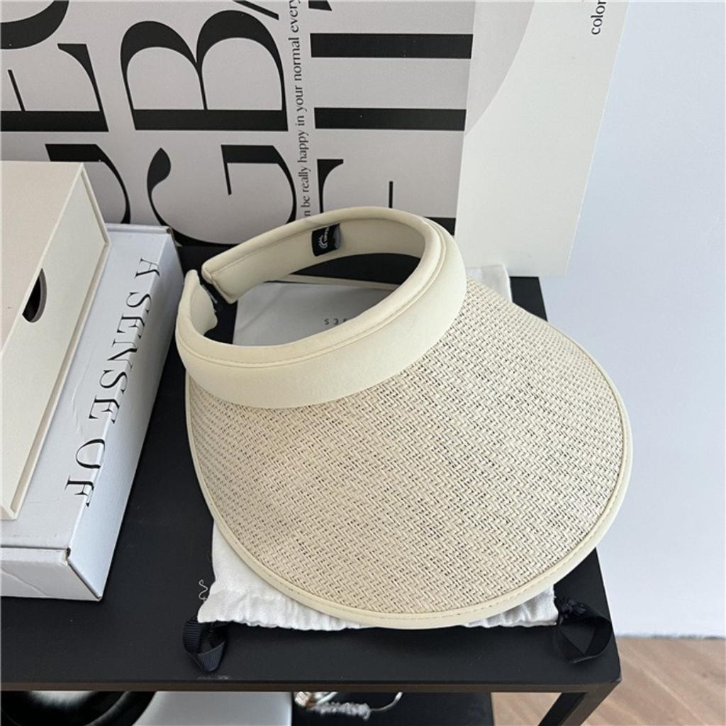 Outdoor Sun Protection Hat Sun Hat Summer Sky Straw Hat Anti-uv Headband Sun Hat Cycling Empty Top Hat for Women